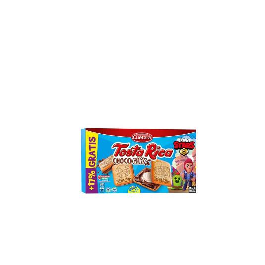 GALLETAS TOSTARICA CHOCO CUETARA PQTE 144 GR