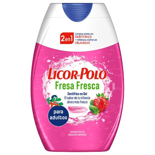 DENTIFRICO LIQUIDO 2EN1 FRESA LIC.DEL POLO BTLLA 75 ML