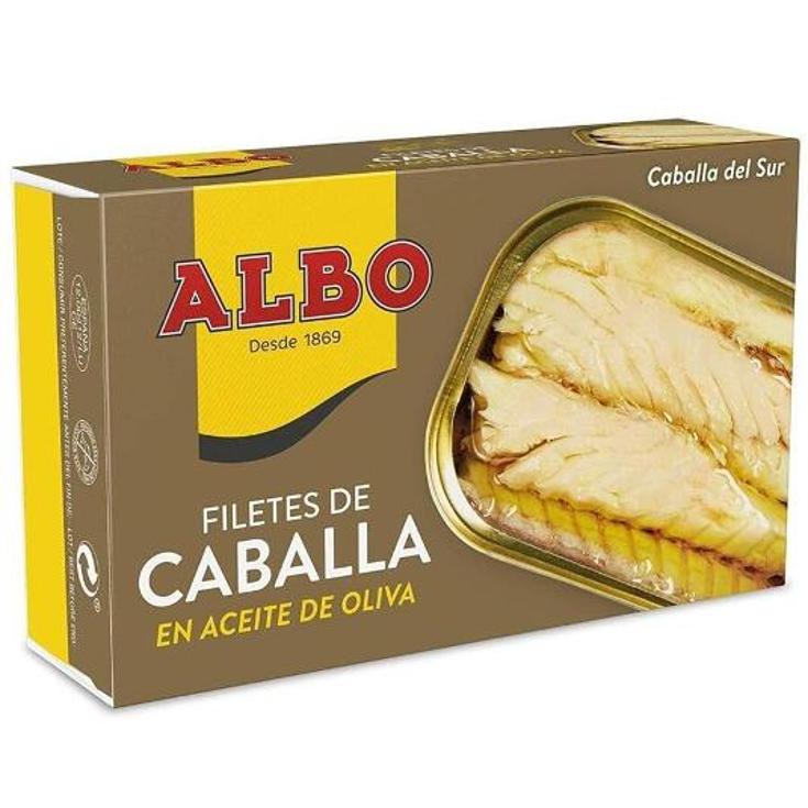 FILETE CABALLA ACEITE OLIVA ALBO LATA 85 GR