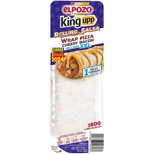 WRAP PIZZA CHEESY BACON ELPOZO UNIDAD 160 GR