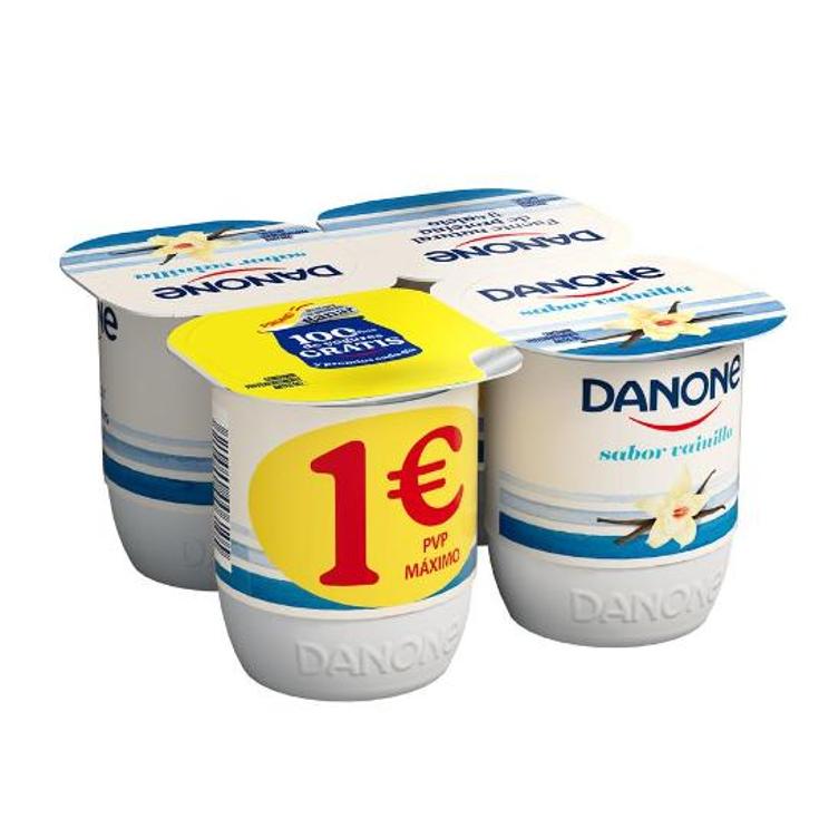 YOGUR SABOR VAINILLA X4 DANONE PACK 480 GR