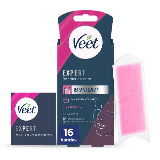 DEPIL.BANDAS FACIAL EXPERT NORM VEET CAJA 16 UD