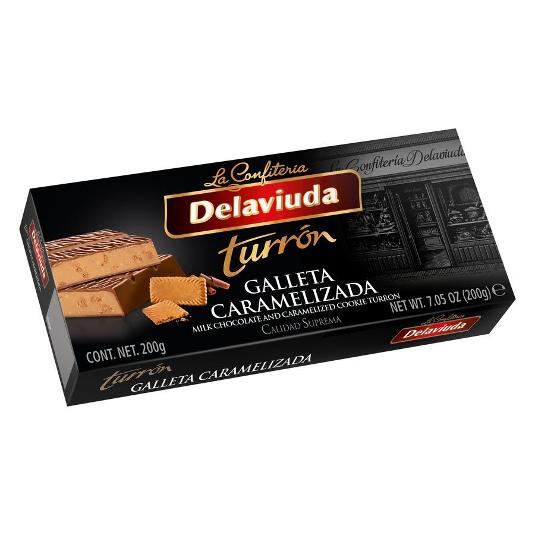 TURRON PRALINE GALLETA DELAVIUDA PTLLA 200 GR