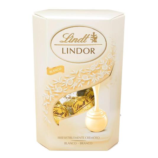 BOMBON CORNET BLANCO LINDOR CAJA 200 GR