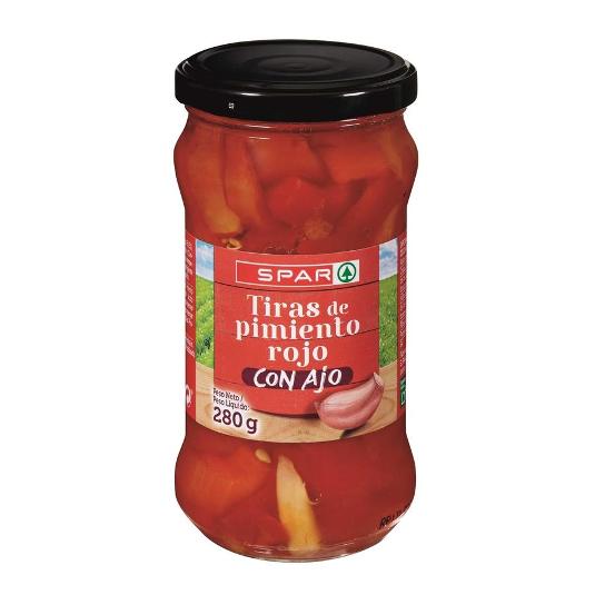 PIMIENTO TIRAS CONDIMENTADAS SPAR/COHEVI FRASCO 190 GR