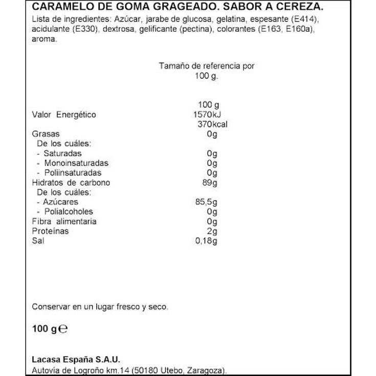 CARAMELOS CEREZA PIKOTAS DULCIORA BOLSA 100 GR