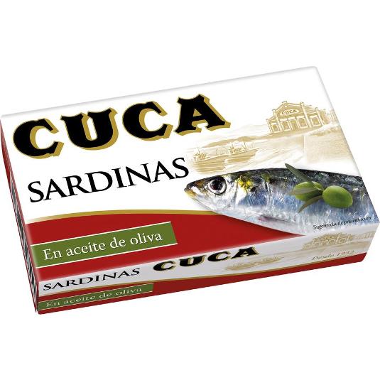 SARDINAS EN ACEITE DE OLIVA CUCA LATA 85 GR