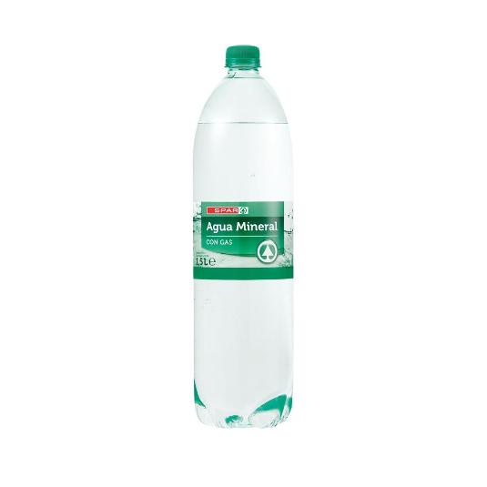 AGUA MINERAL CON GAS SPAR BTLLA 1500 ML