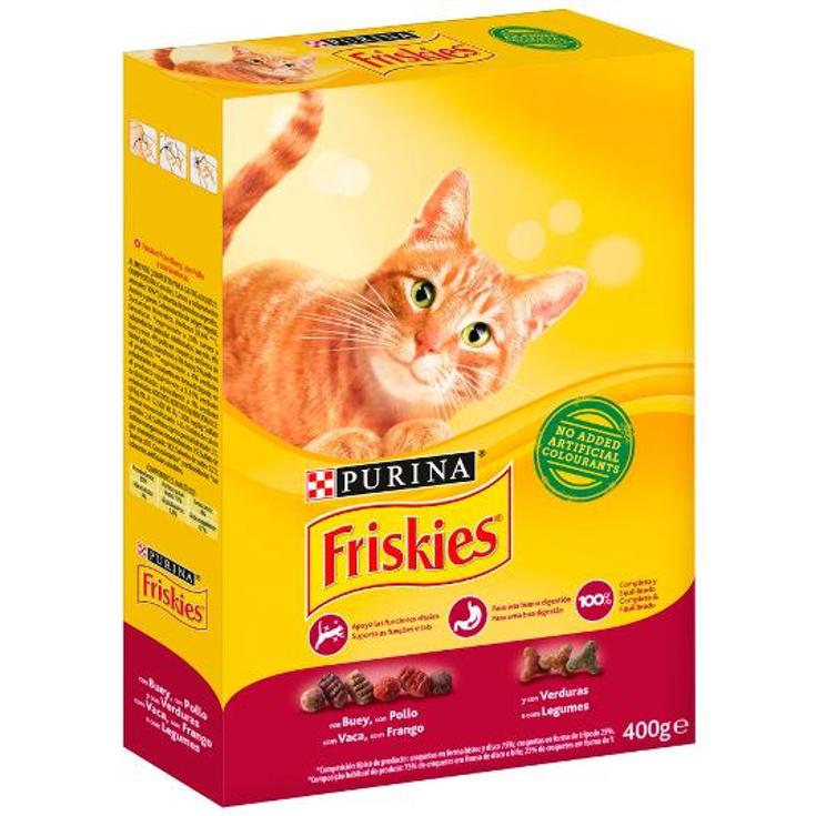 COMIDA GATOS CARNE FRISKIES CAJA 400 GR