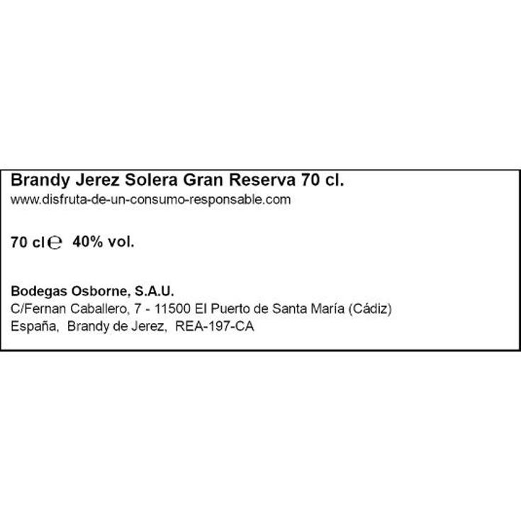 BRANDY 40º CARLOS I BTLLA 70 CL