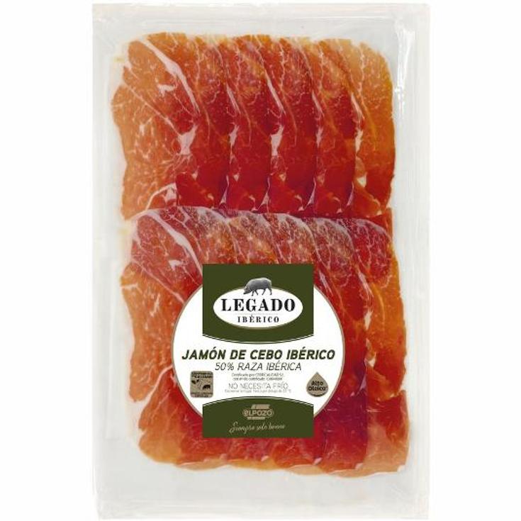 JAMON IBERICO CEBO LONCHAS LEGADO PQTE 100 GR