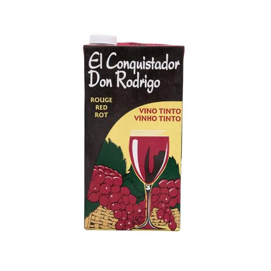 VINO TINTO 10º CONQ.RODRIGO BRIK 1 LT