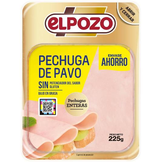 PECHUGA PAVO LONCHAS ELPOZO PACK 200 GR