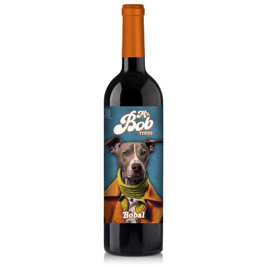 VINO TINTO BOBAL-GARNACHA 12º MR.BOB BTLLA 75 CL