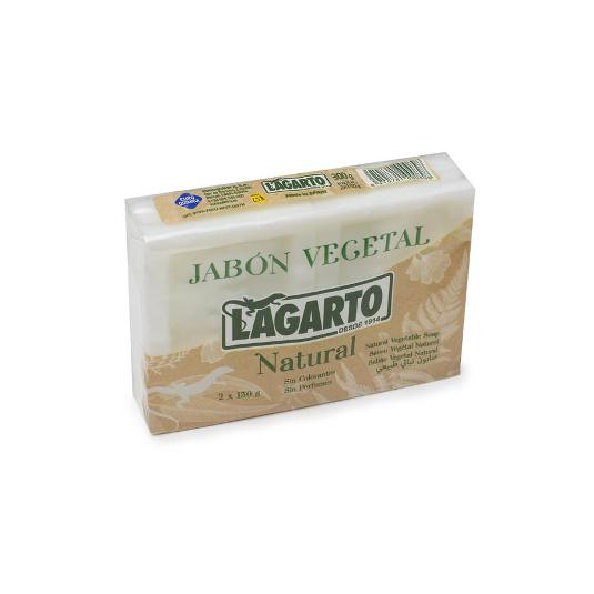 JABON VEGETAL NATURAL 2X150 GR LAGARTO PTLLA 300 GR
