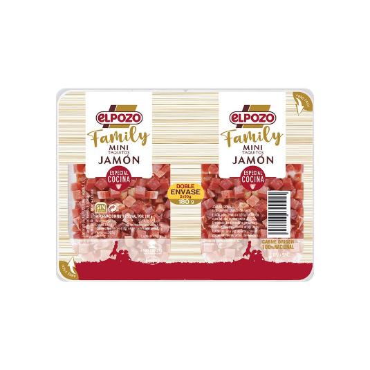 JAMON CURADO TAQ.MINI FAMILY ELPOZO PACK 180 GR