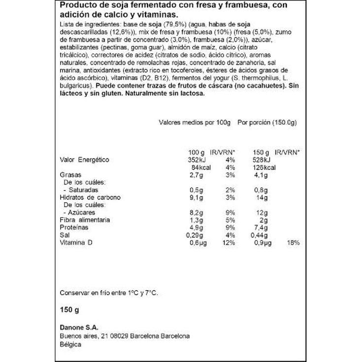 SKYR PROTEINA VEGETAL CAPA FRES ALPRO UNIDAD 150 GR