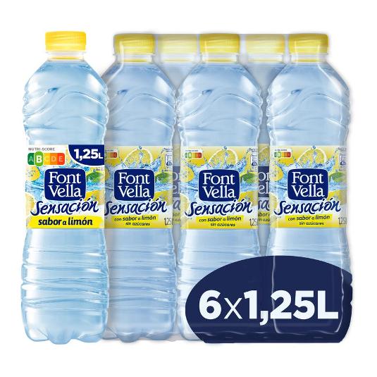 AGUA MINERAL SENSACION LIMON FONT VELLA BTLLA 1250 ML