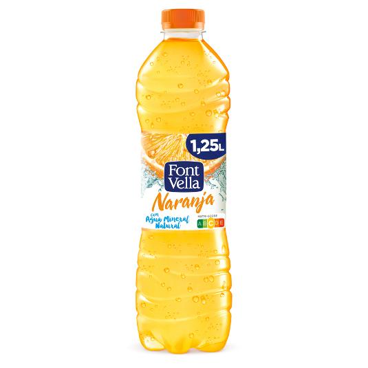 AGUA MINERAL CON ZUMO NARANJA FONT VELLA BTLLA 1150 ML