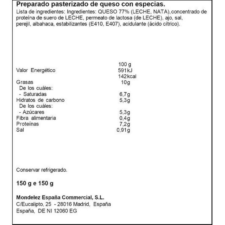 QUESO UNTAR FINAS HIERBAS PHILADELPHIA TRRNA 150 GR