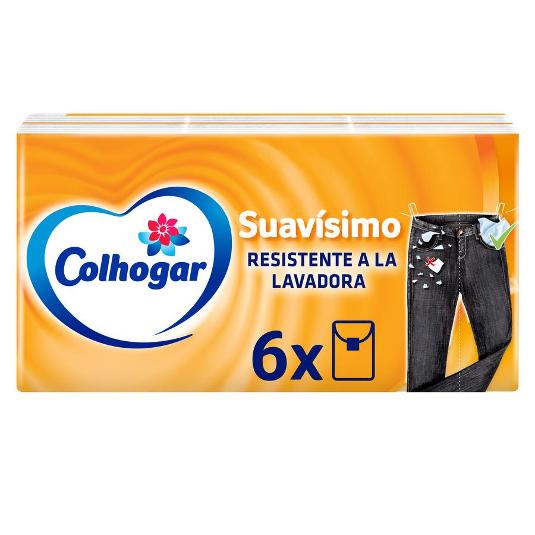 PAÑUELOS COMPACT SUAVISIMO COLHOGAR PQTE 6 UD