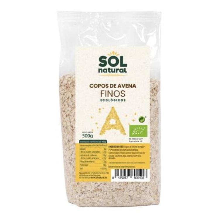 COPOS AVENA FINOS AVENA BIO SOL NATURAL BOLSA 500 GR