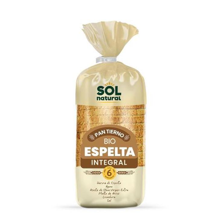 PAN TIERNO ESPELTA INTEGRAL BIO SOL NATURAL BOLSA 400 GR