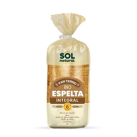 PAN TIERNO ESPELTA INTEGRAL BIO SOL NATURAL BOLSA 400 GR