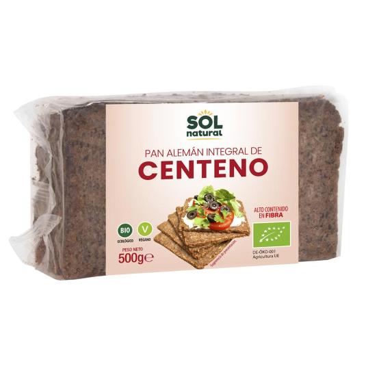 PAN ALEMÁN CENTENO INTEGRAL BIO SOL NATURAL BOLSA 500 GR