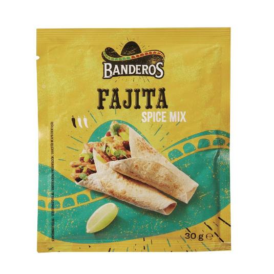 SAZONADOR FAJITAS BANDEROS SOBRE 30 GR