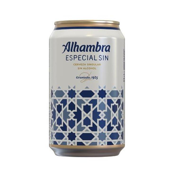 CERVEZA ESP.SIN ALCOHOL 0,7º ALHAMBRA LATA 33 CL