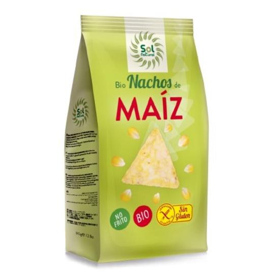 NACHOS MAIZ SIN GLUTEN BIO SOL NATURAL BOLSA 80 GR