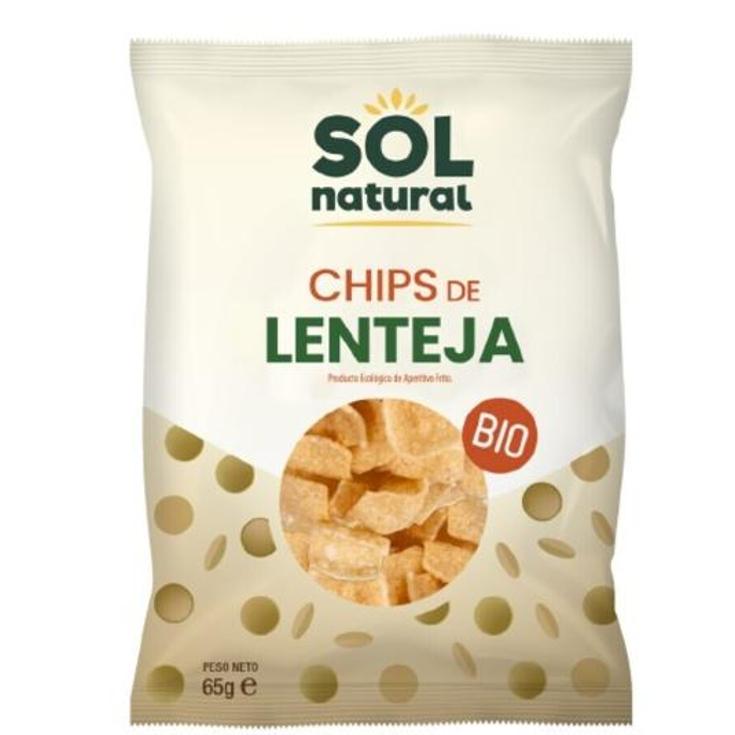 CHIPS DE LENTEJA BIO SOL NATURAL BOLSA 65 GR