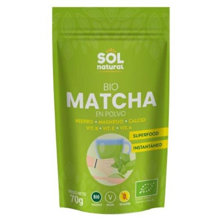 MATCHA EN POLVO BIO SOL NATURAL BOLSA 70 GR