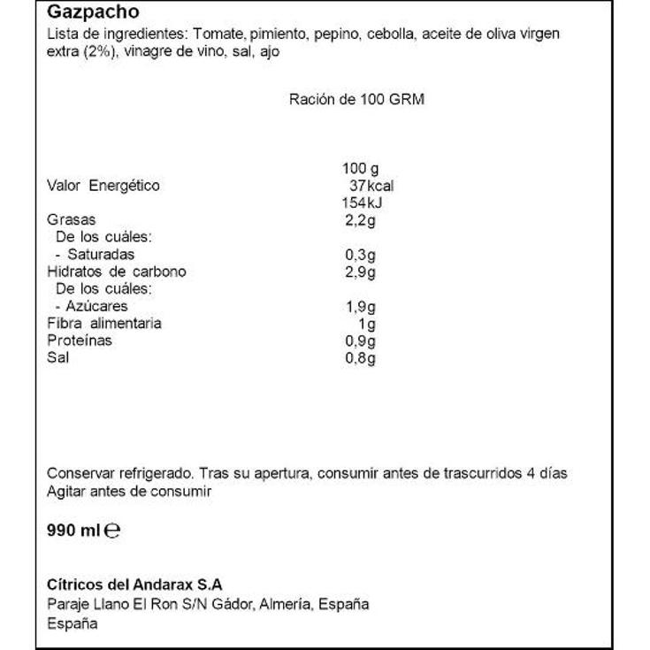 GAZPACHO REFRIGERADO 3X330 DON SIMON PACK 990 ML