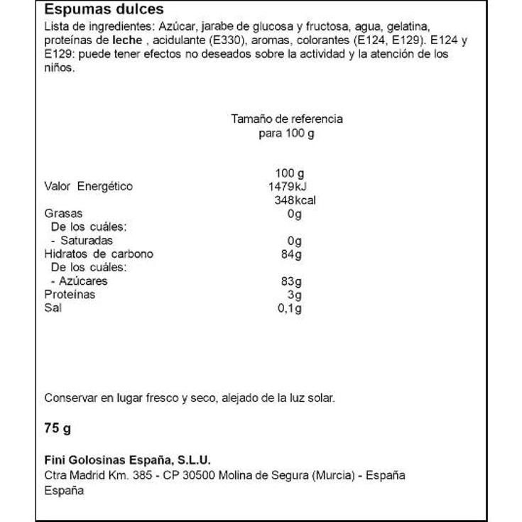 GOLOSINAS FRESA NATA FINI BOLSA 75 GR