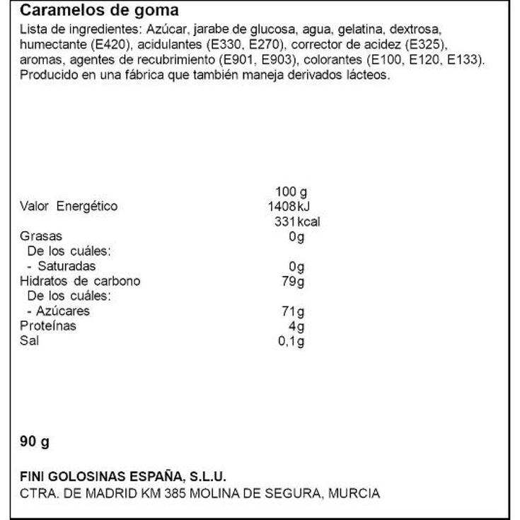 GOLOSINAS SMILE KIT DENTADURA FINI BOLSA 90 GR