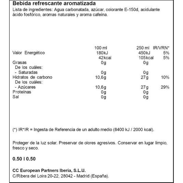 COCA COLA COCA COLA BTLLA 500 ML