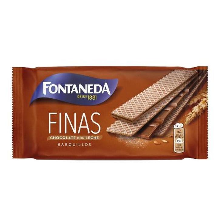 GALLETAS BARQU.FINAS CHOC.LECHE FONTANEDA PQTE 92 GR