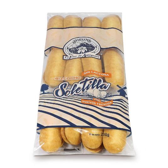 BIZCOCHO SOLETILLA FLOR ANTEQUE PQTE 230 GR