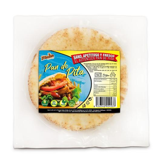 PAN PITA 6 UDS MELS PQTE 510 GR