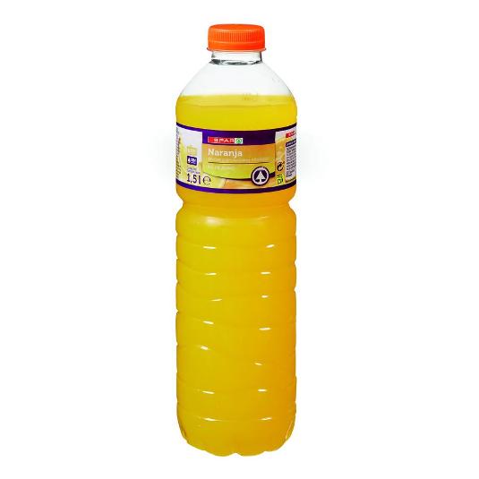 REFRESCO NARANJA S/GAS S/AZUCAR SPAR BTLLA 1500 ML