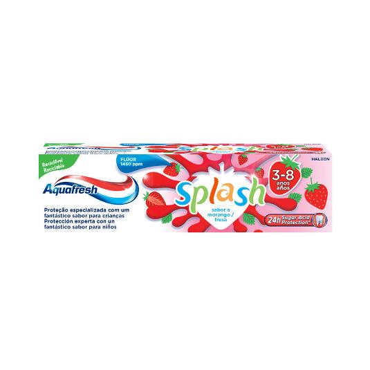 DENTIFRICO SPLASH KIDS FRESA AQUAFRESH TUBO 75 ML