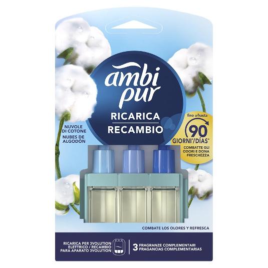 AMBIEN.3 VOLU.REC.NUBES ALGODON AMBIPUR BLIST 1 UD