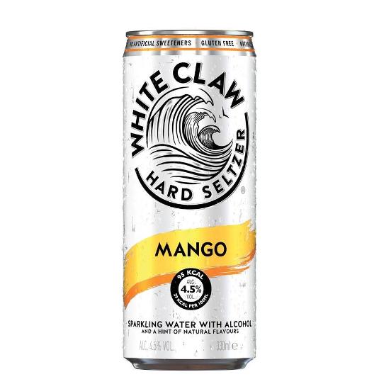 COMBIN.HARD SELTZER MANGO 4,5º WHITE CLAW LATA 33 CL