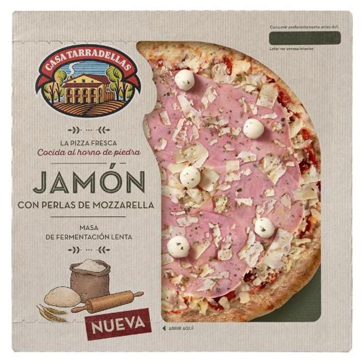 PIZZA JAMON QUESO LENTA FERMENT TARRADELLAS UNIDAD 320 GR