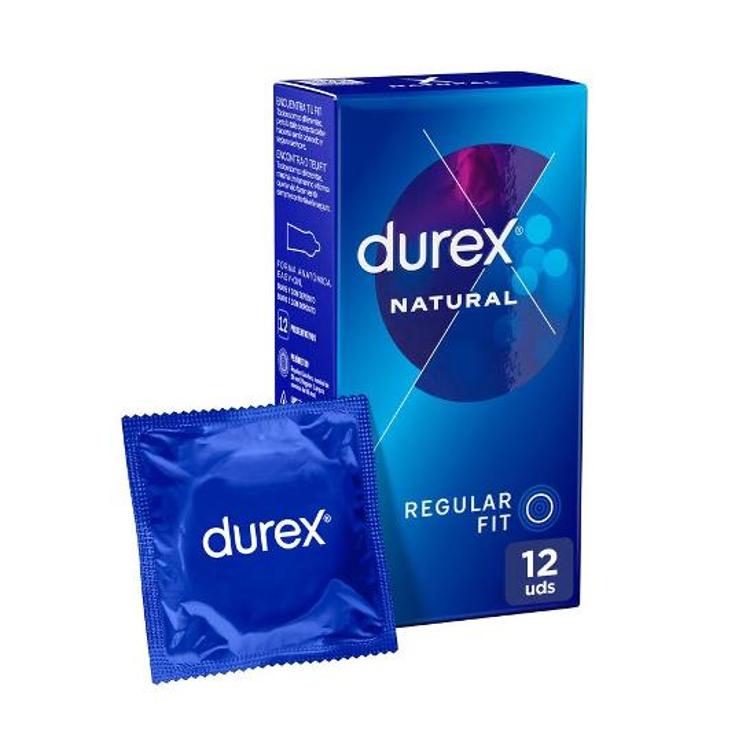 PRESERVATIVOS NATURAL PLUS 12 DUREX CAJA 12 UD