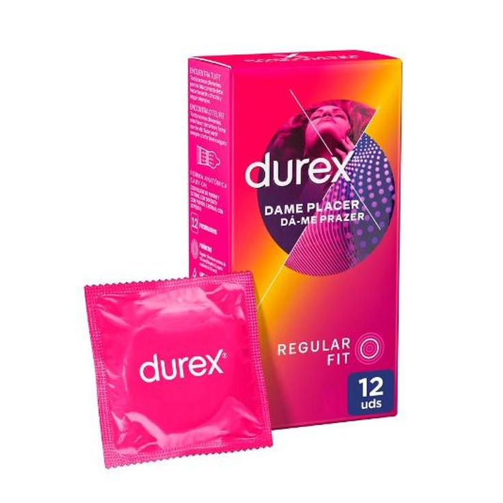PRESERVATIVOS DAME PLACER 12U. DUREX CAJA 12 UD