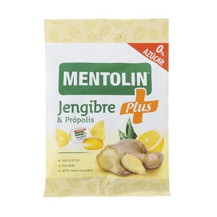 CARAMELO JENGIBRE SIN AZUCAR MENTOLIN BOLSA 90 GR