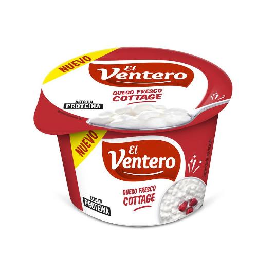 QUESO FRESCO COTTAGE EL VENTERO UNIDAD 180 GR